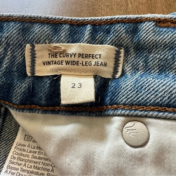 Madewell The Curvy Perfect Vintage Wide-Leg Jean in Enmore Wash Size 23 - Picture 10 of 12